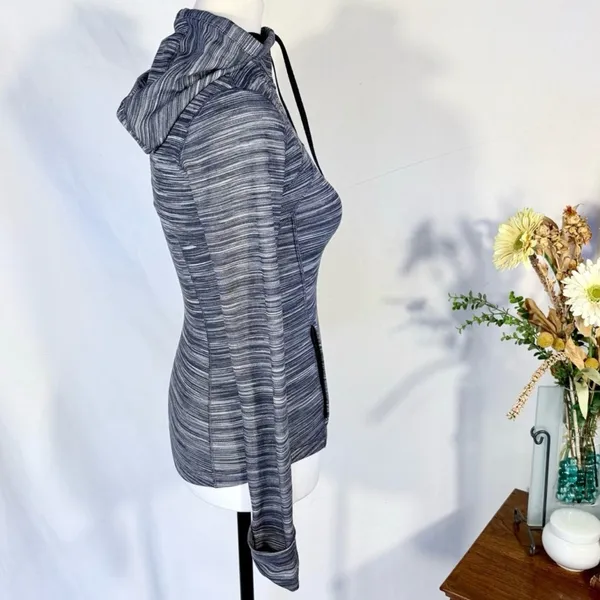 Lululemon Hooded Define Jacket Nulu Mini Space Dye Herringbone Heathered Sz 2 🧡 - Image 4