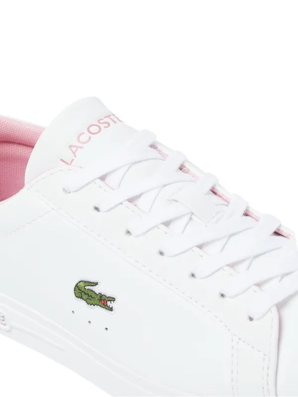 NWT • Lacoste White + Pink Court Base Sneakers - Image 4