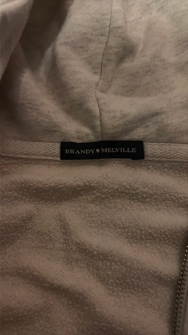 Brandy Melville Zip-Up Hoodie - Image 3