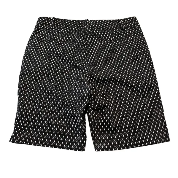 Ann Taylor Bermuda Shorts Womens 10 Black White Geometric Diamond City Shorts - Image 3