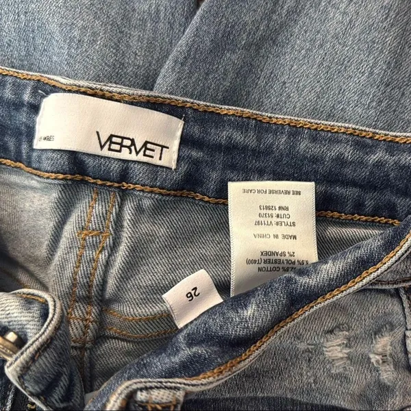 VERVET BY FLYING MONKEY Blue Straight Leg Jeans - Image 3