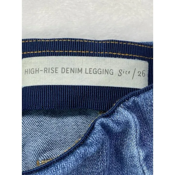 Pilcro‎ And The Letterpress Jeans Womens 26 High-Rise Denim Legging Blue Stretch - Image 8