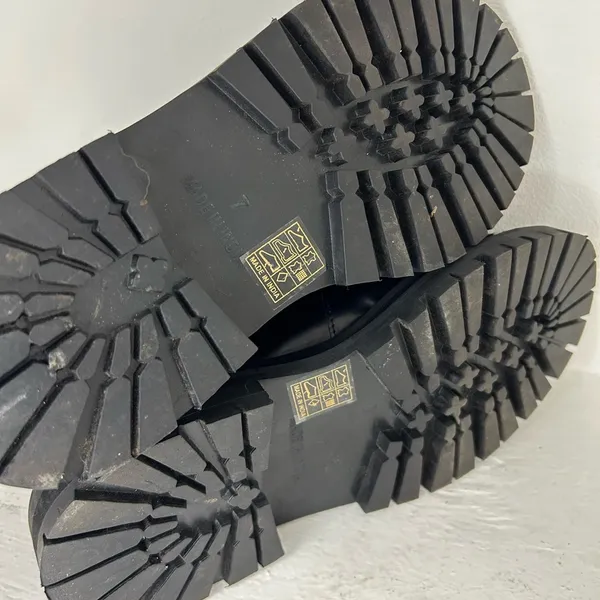 Free People Black Leather Loafers - Image 7