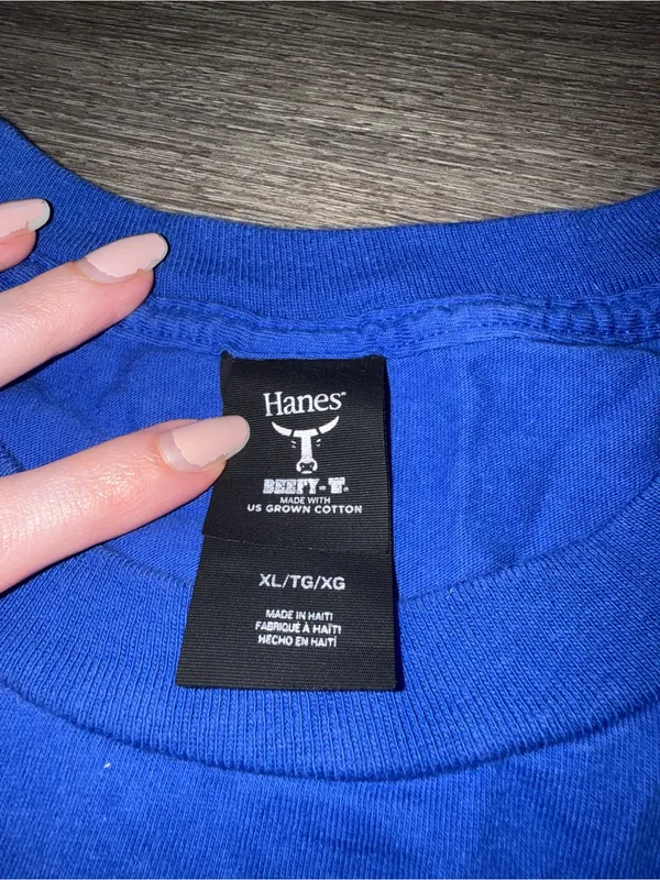 Seattle Bills Backers Blue Graphic Hanes Tee - XL - Image 3