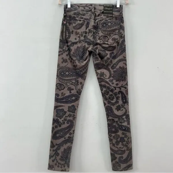 NWT Citizens of Humanity Thompson Paisley Birch Corduroy Mid‎ Rise Skinny Jeans - Image 3