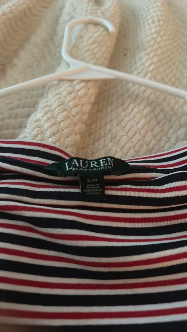 Ralph Lauren long sleeve striped shirt - Image 2