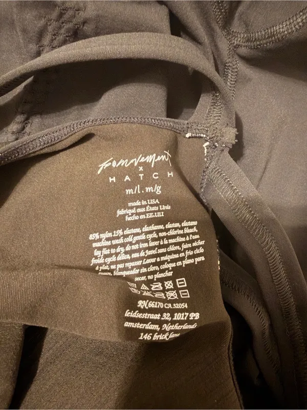 free people x hatch good karma maternity onesie jumpsuit black size M/L NWOT * - Image 5