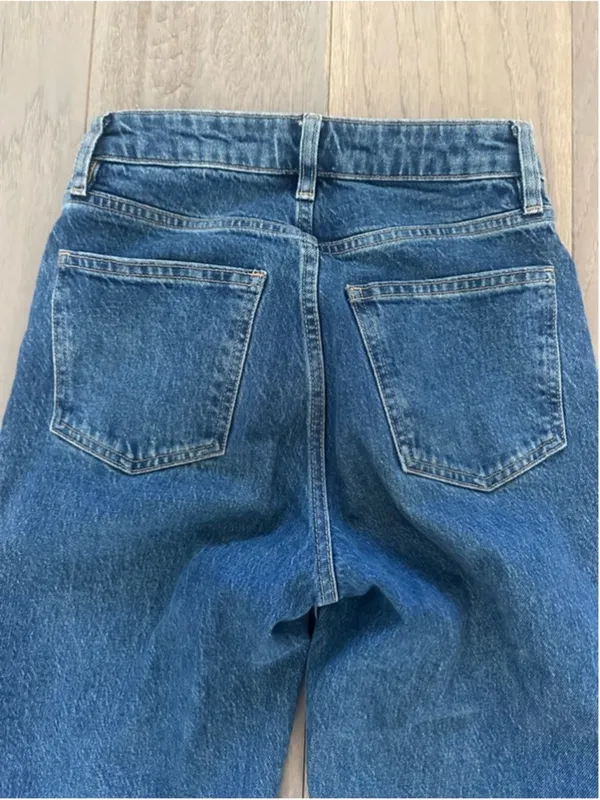 Aritzia Denim Forum Remy Wide Leg Jeans Blue Size 24 - Image 7
