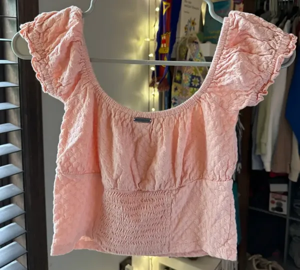 Pink Billabong Crop Top  - Image 2