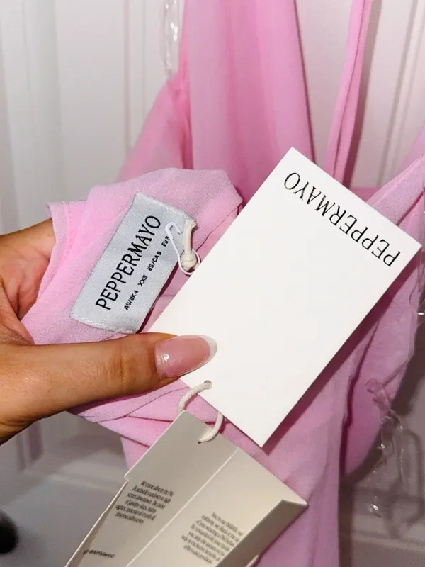 Peppermayo Light Pink Halter Mini Dress - Image 5