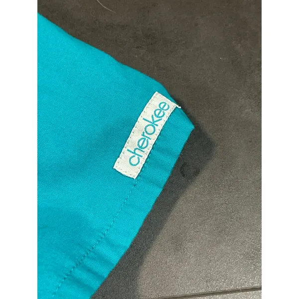 Cherokee Turquoise Active Top Drawstring‎ Waist scubs C-18 - Image 4