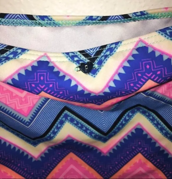 VS PINK Colorful Tribal Print Bikini Small/Medium - Image 3