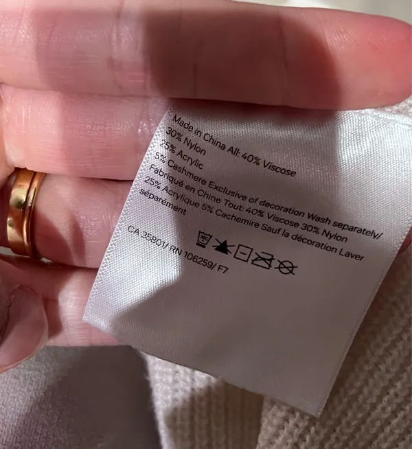lululemon cream colored wrap Shaw sweater  - Image 10