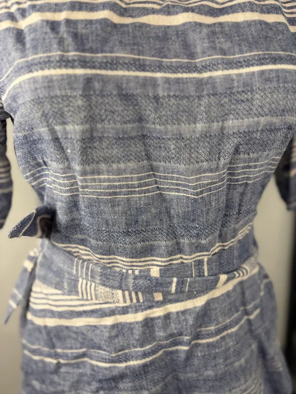 Express Chambray Striped Dress - Image 2
