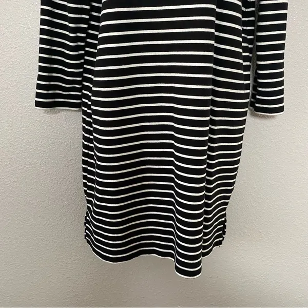 Madewell Striped Preppy Twee Minimalist Casual 100% Cotton Long‎ Sleeve Dress L - Image 3