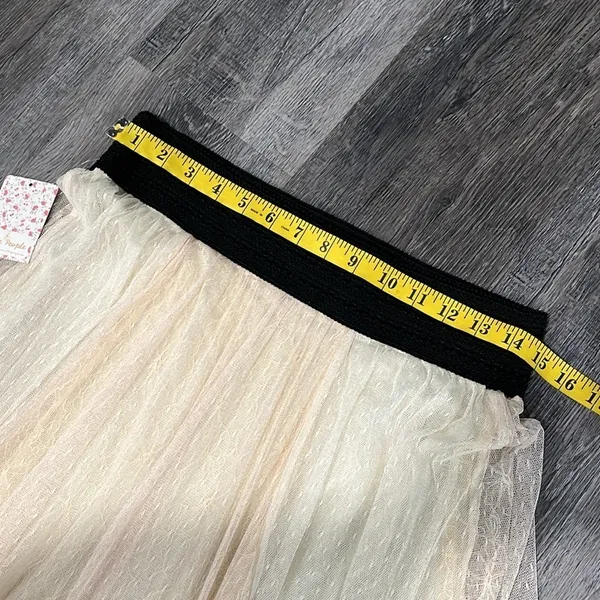 Free People NWT Sugar Plum Tutu Skirt in Ivory Combo - small - Image 10
