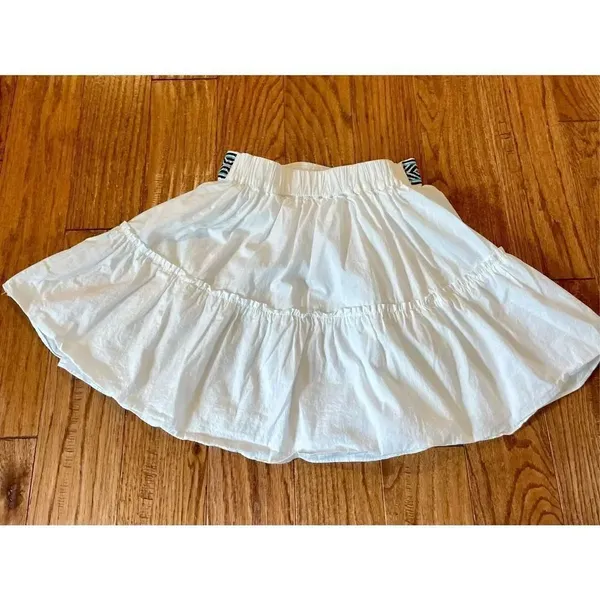 Ramy brook Mickey white mini skirt with blue embroidered waist size 0 - Image 7