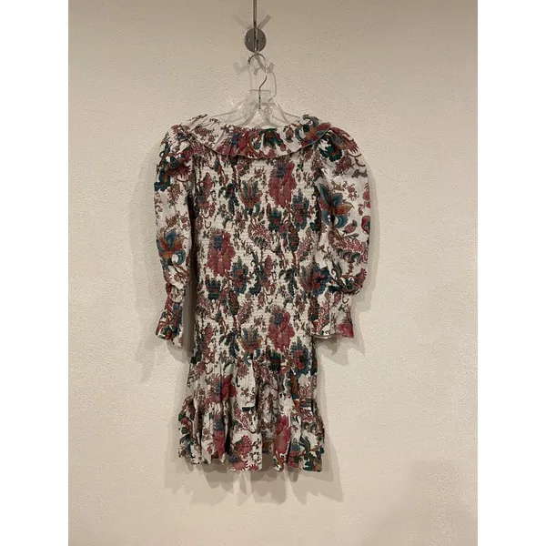 Love The Label Jasper Dress Womens Medium Multicolor Smocked Mini Boho Floral - Image 5