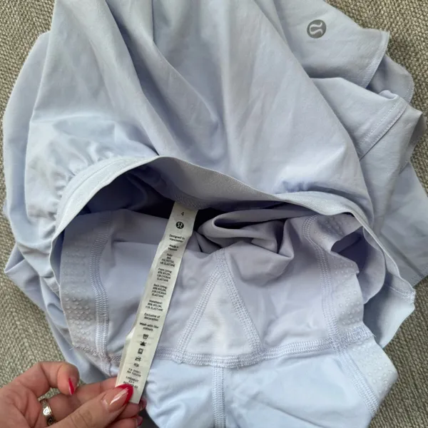 NEW🎾 Lululemon Court Rival High-Rise Tennis Skirt Long Blissful Blue Size 4 - Image 4