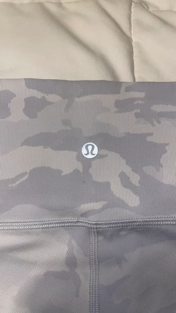 Lululemon Camo Leggings White - Image 3