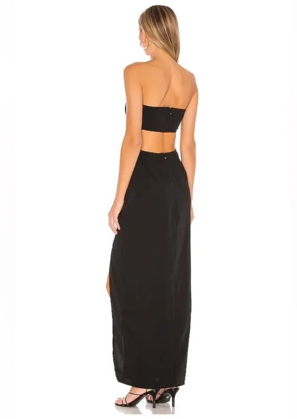 Superdown Revolve Black Cut-Out maxi Dress - Image 3