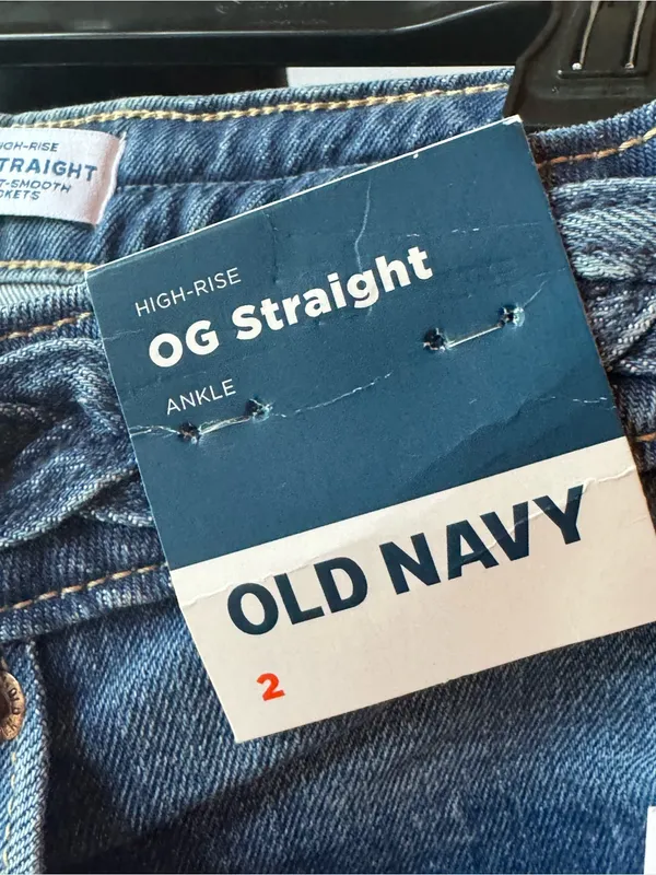 Old Navy Light Blue High-Rise OG straight Jeans Sz 2 nwt - Image 5