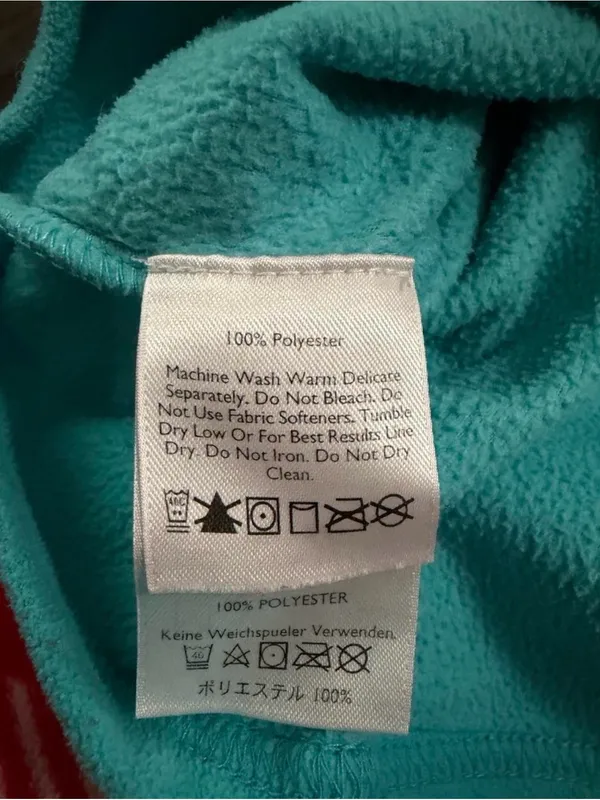 Women’s medium Teal Quarter-Zip Fleece Pullover - Image 3