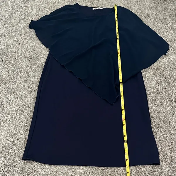 Manydress Elegant Navy Overlay Women’s Dress - Image 8