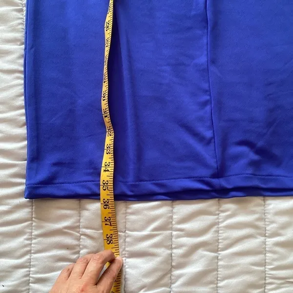 NWT Zara Royal Blue Halter Twist Neck Dress Size Large - Image 10
