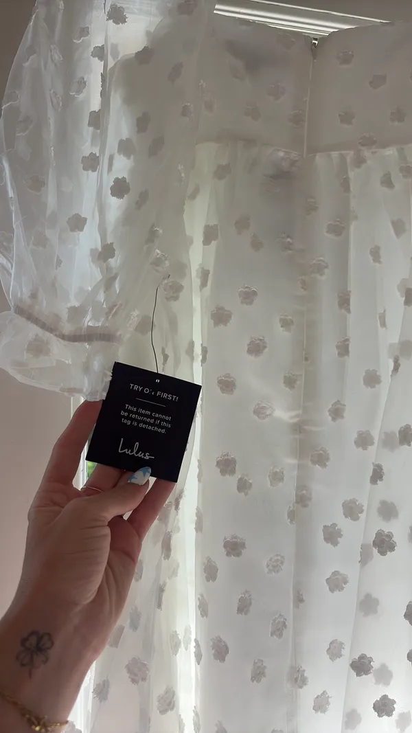 Lulus Dress Mini White - Image 3