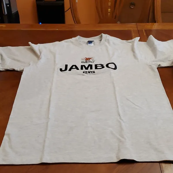Kenyan Jambo Tshirt Size XL Black - Image 2