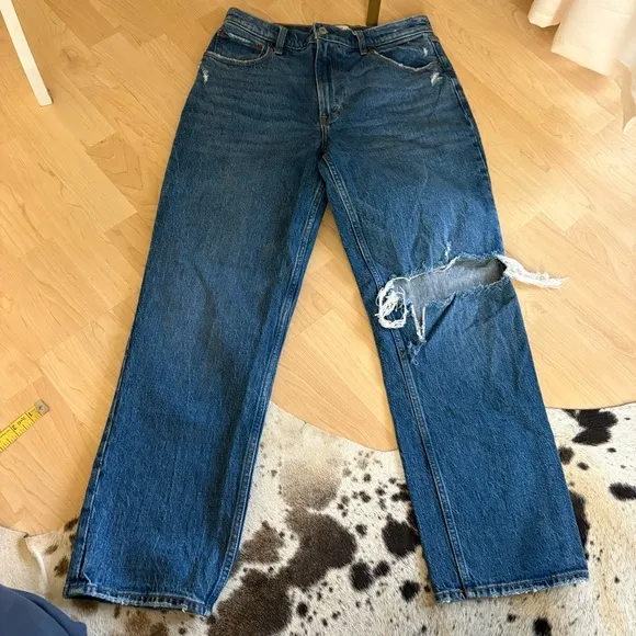 ABERCROMBIE & FITCH 90s Straight Ultra High Rise Jeans‎ Size 10/30 Short - Image 4