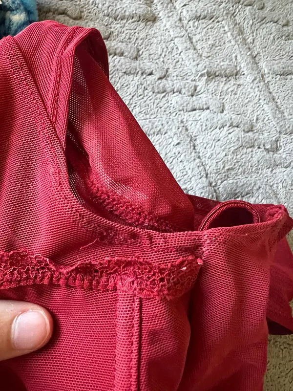 garage maisie cap sleeve red corset top - Image 7