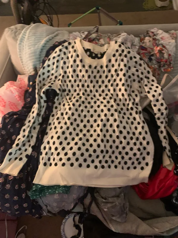 Polka dot sweater White Size L - Image 3
