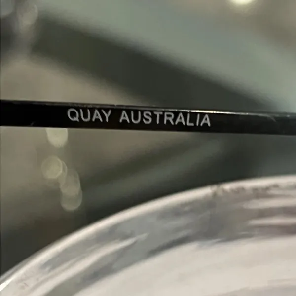 Quay Australia Aviator Sunglasses Private Eyes Gunmetal Mirrored Brown Lenses - Image 8