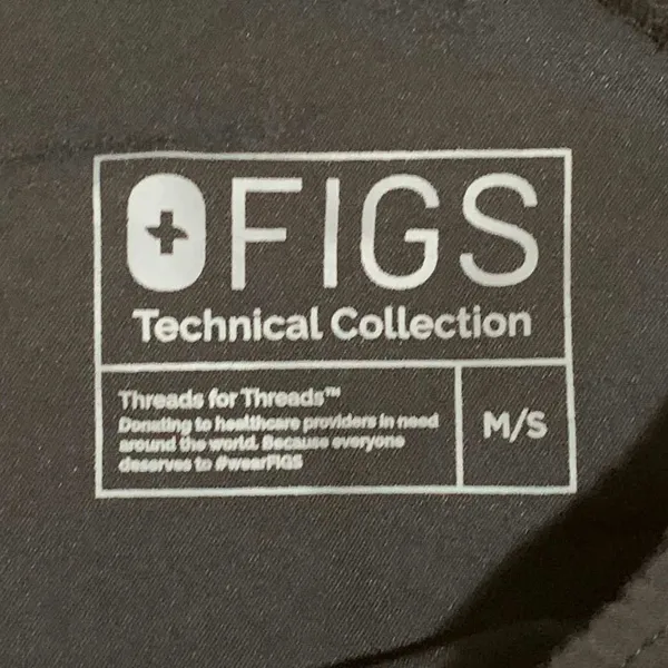 FIGS Technical Collection Zamora Jogger Pants M/S Black Scrub Bottoms Medcore - Image 2