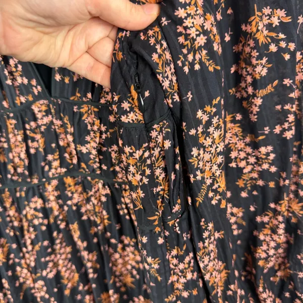 Ulla Johnson Joan Midi Dress Size 8‎ Floral Smocked Tiered Boho Cottage Romantic - Image 5