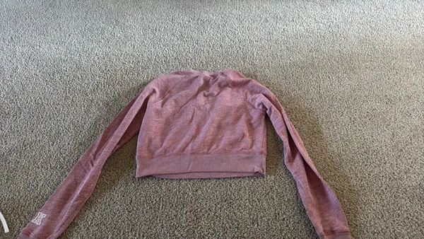 PINK - Victoria's Secret Cropped Ohio State hoodie - Image 2