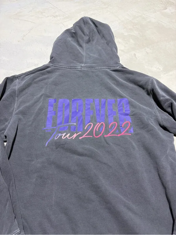 Big Time Rush forever tour 2022 Graphic Hoodie gray large - Image 7