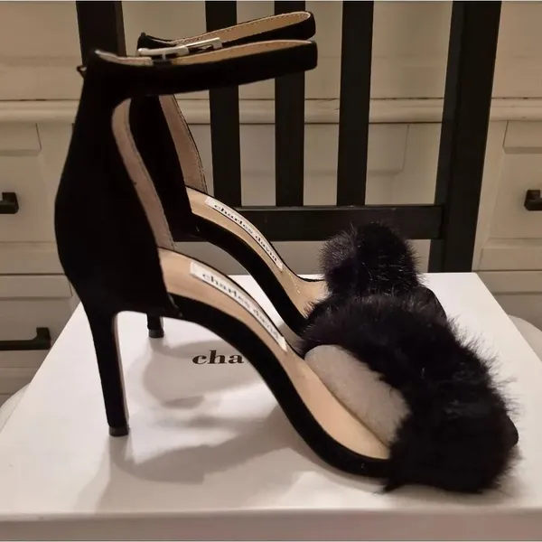 NWB Charles David Wonens Size 6 Empoli Faux Fur Heels Shoes - Image 2