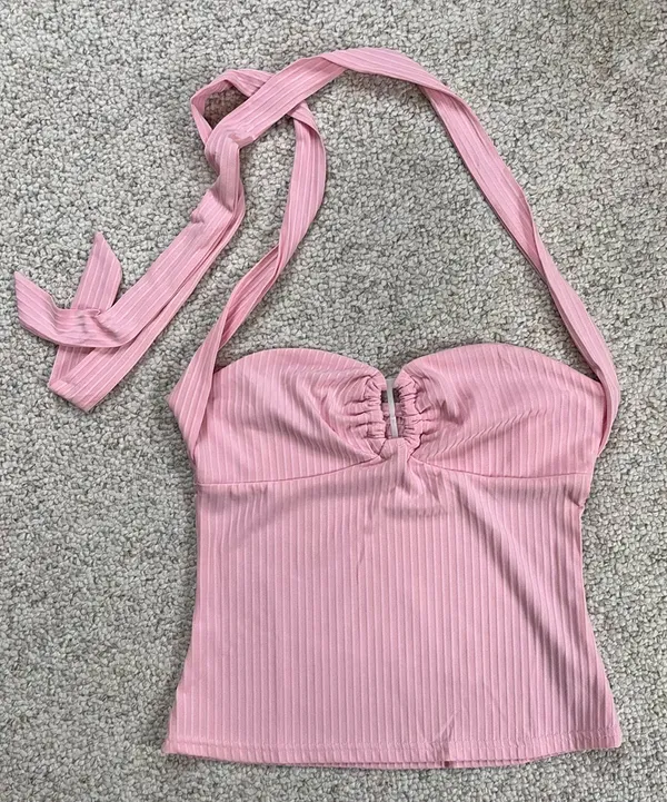 Pink Halter Top Size M - Image 2