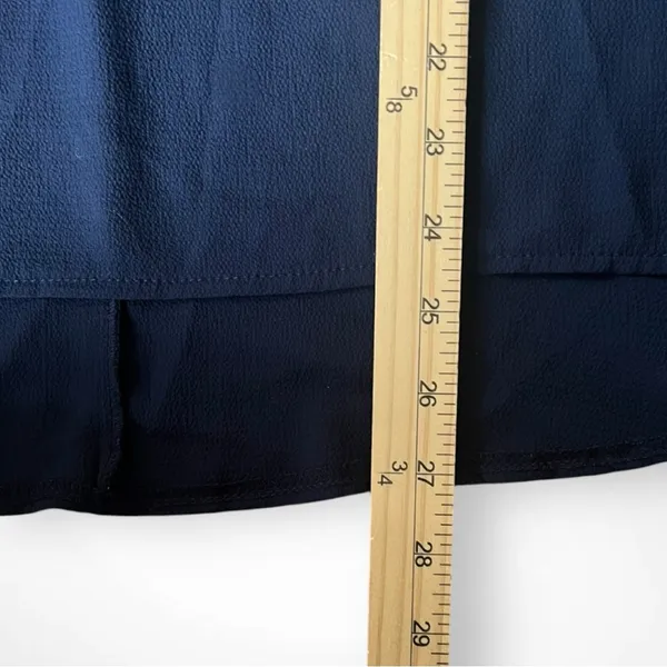 EMERY ROSE Women's Navy Tie Back Batwing Sleeve High-Low Hem Top Large | EUC - Image 8