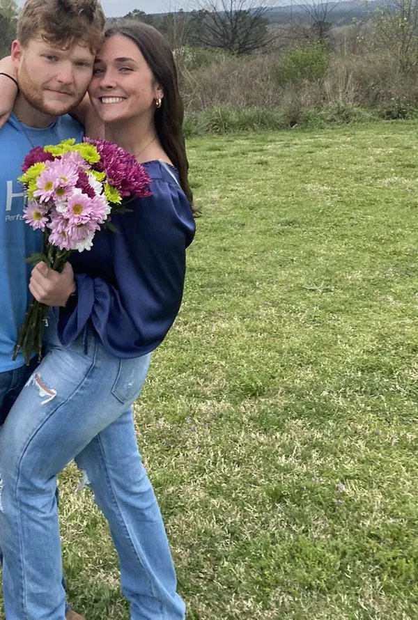 Blue one shoulder long sleeve top - Image 2