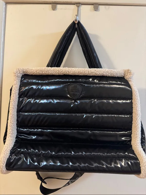 Pajar Black Tote with Cream Trim - Image 2