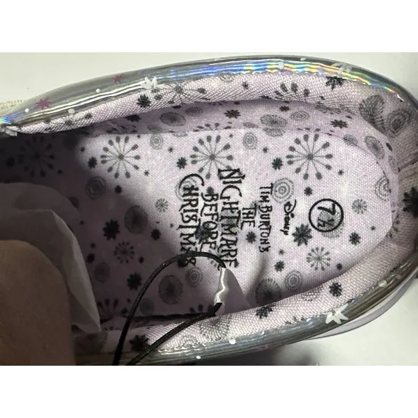 Nightmare Before Christmas Jack and Sally Slip On Sneakers 7 1/2 - Image 9
