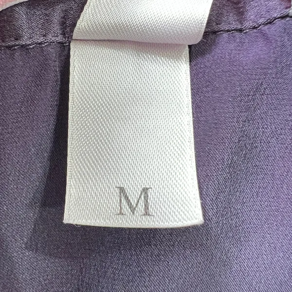 Victoria's Secret Sleep Shirt‎ Top Button Down 3/4 Sleeve Purple Size Medium - Image 5
