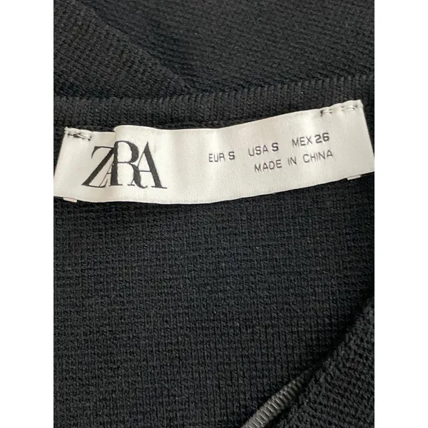 Zara Women's Black Sleeveless V Neck Button Down Waistcoat Suit Vest Tank Top S - Image 5