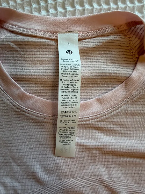 Lululemon Swiftly Tech Short Sleeve 2.0 Hip Length - Image 3