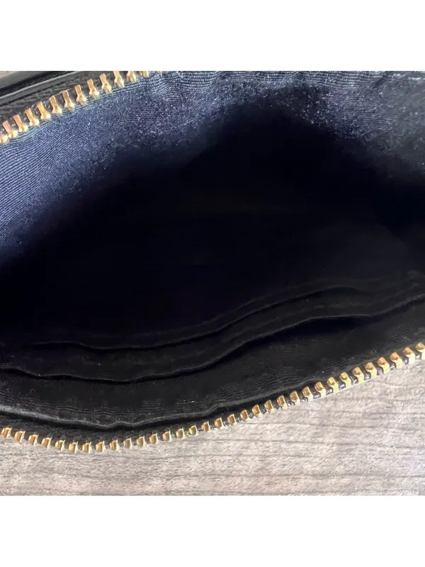Coach 6x4 Black Leather Wristlet #1229 - Image 5