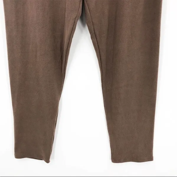 WOMN. Thea Leggings Brown Ribbed High Rise Stretchy XXL NEW - Image 7